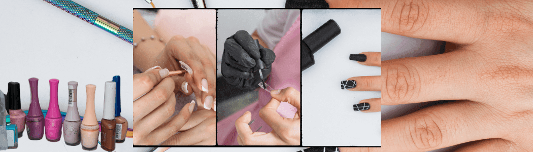 Aplicación de polygel en uñas sensibles usando productos hipoalergénicos